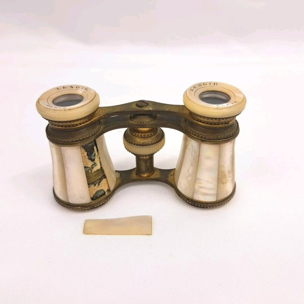 Mother Of Pearl Art Deco Antique French Opera Glasses from Paris For Parts